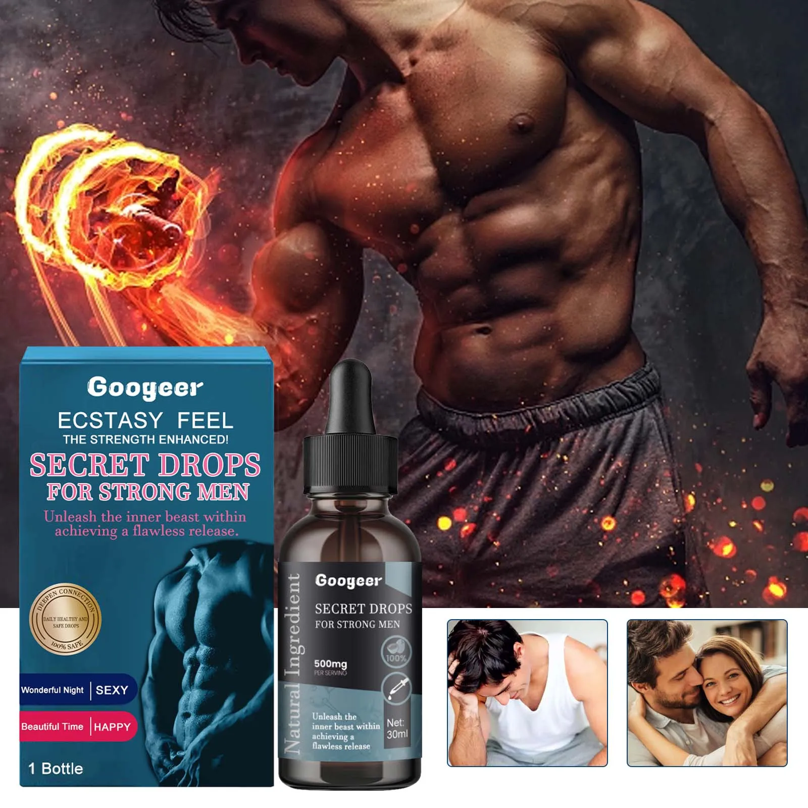 Popular wholesale manufacturers direct sales Secret Drops For Strong Men (Male Strong Secret Drops) 30ml