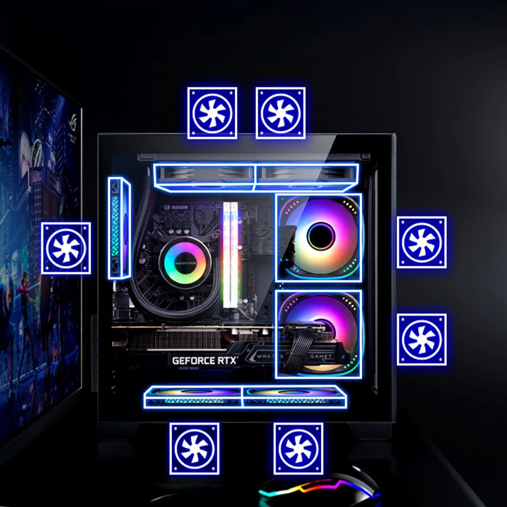 Custom ATX white host full towers desktop computer gaming pc case