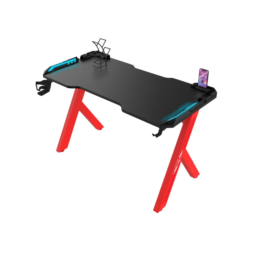 Factory Custom Gaming Table Pc Desk I Shaped Led Gaming Desk For PC Gaming Desk Table