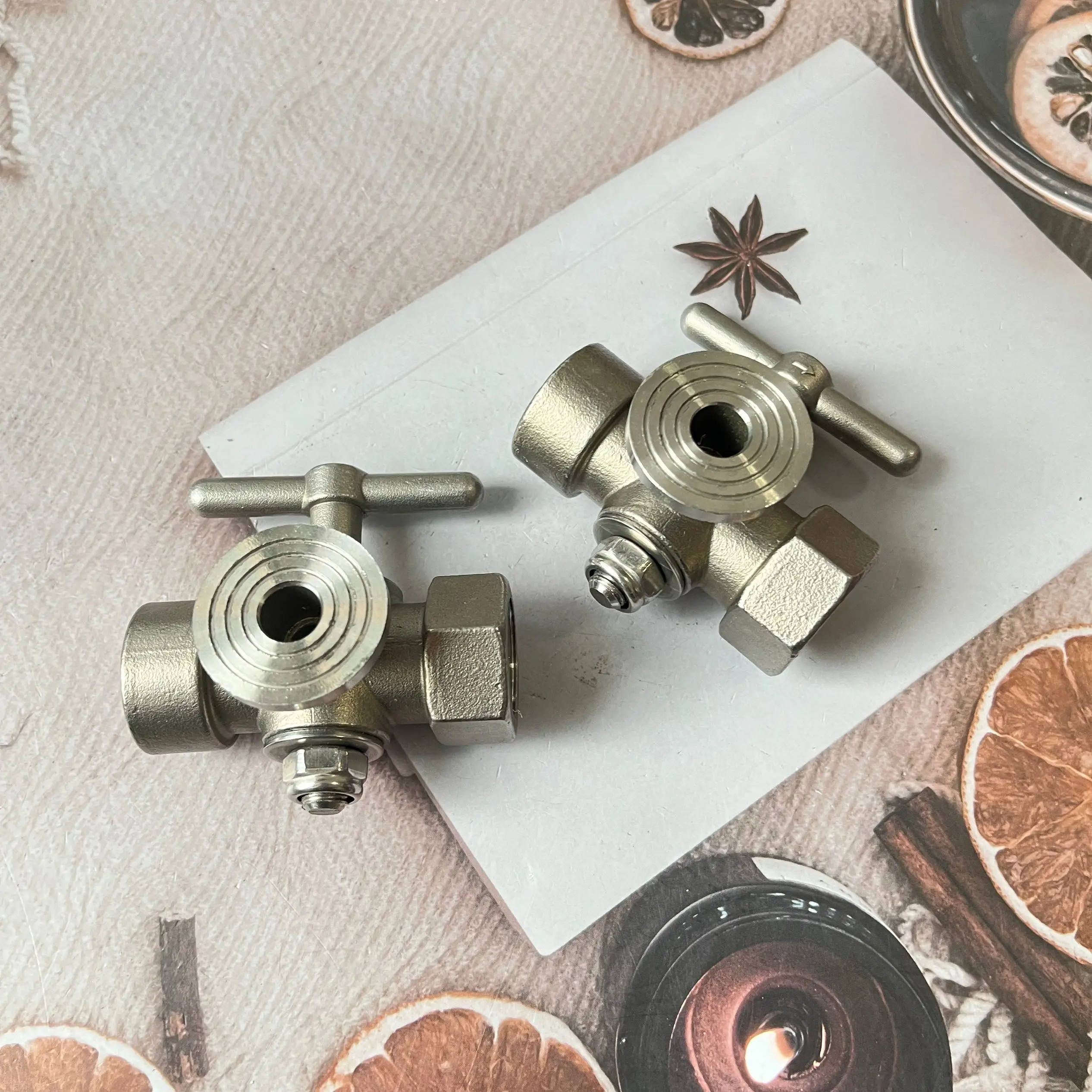 Stainless steel pressure gauge three-way plug valve Boiler steam valve durable high pressure