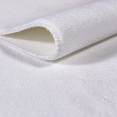 White Roller Brush Fabric Manufacturer Customized Woven Fine Denier Polyester Microfiber Brush Fabric