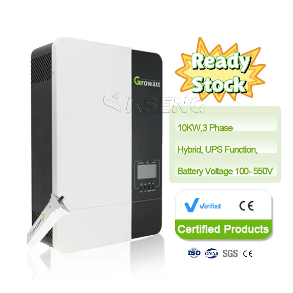 Growatt spf 5000es 6000es 48v 5000w 6000w 230V Solar Converter Single Phase Mppt Off Grid Solar Hybrid Inverte