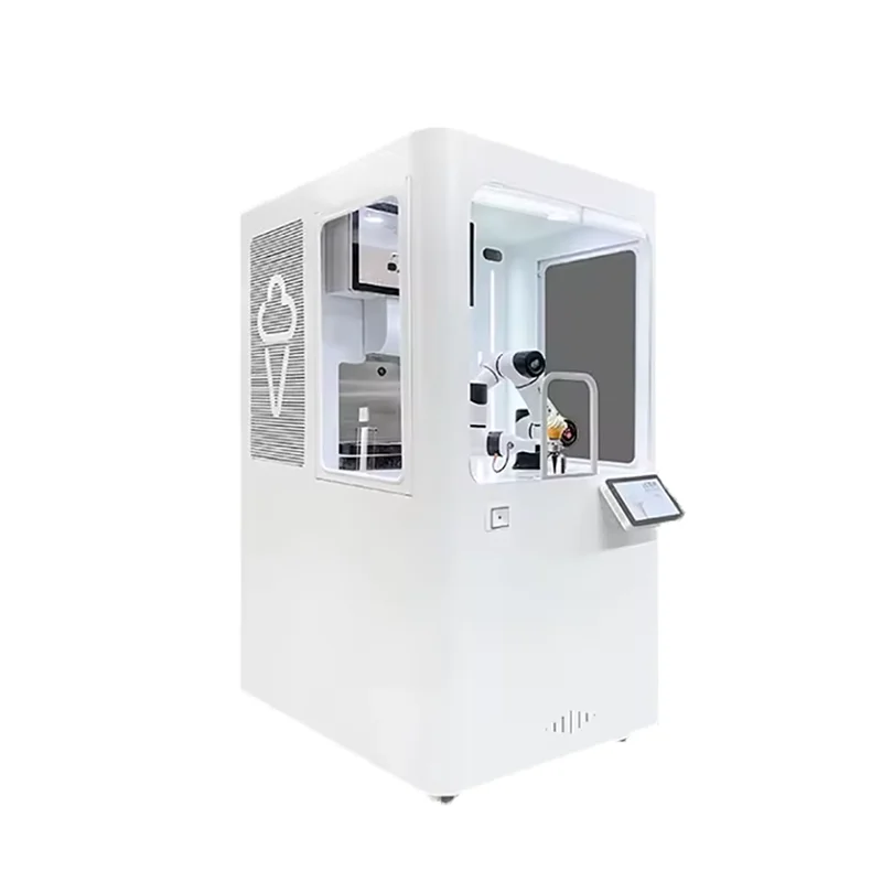 LPMIE Advanced 24 hours Robot Ice Cream Vending Machine Intelligent Robot Vending Machine for Park Shopping Mall Resort