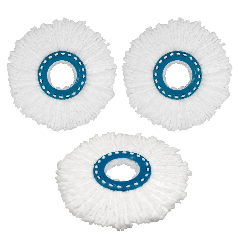 China Popular 360 Rotary Spin Mop Cloth Kitchen Cleaning Lightweight Hardwood Floor Mop Pad