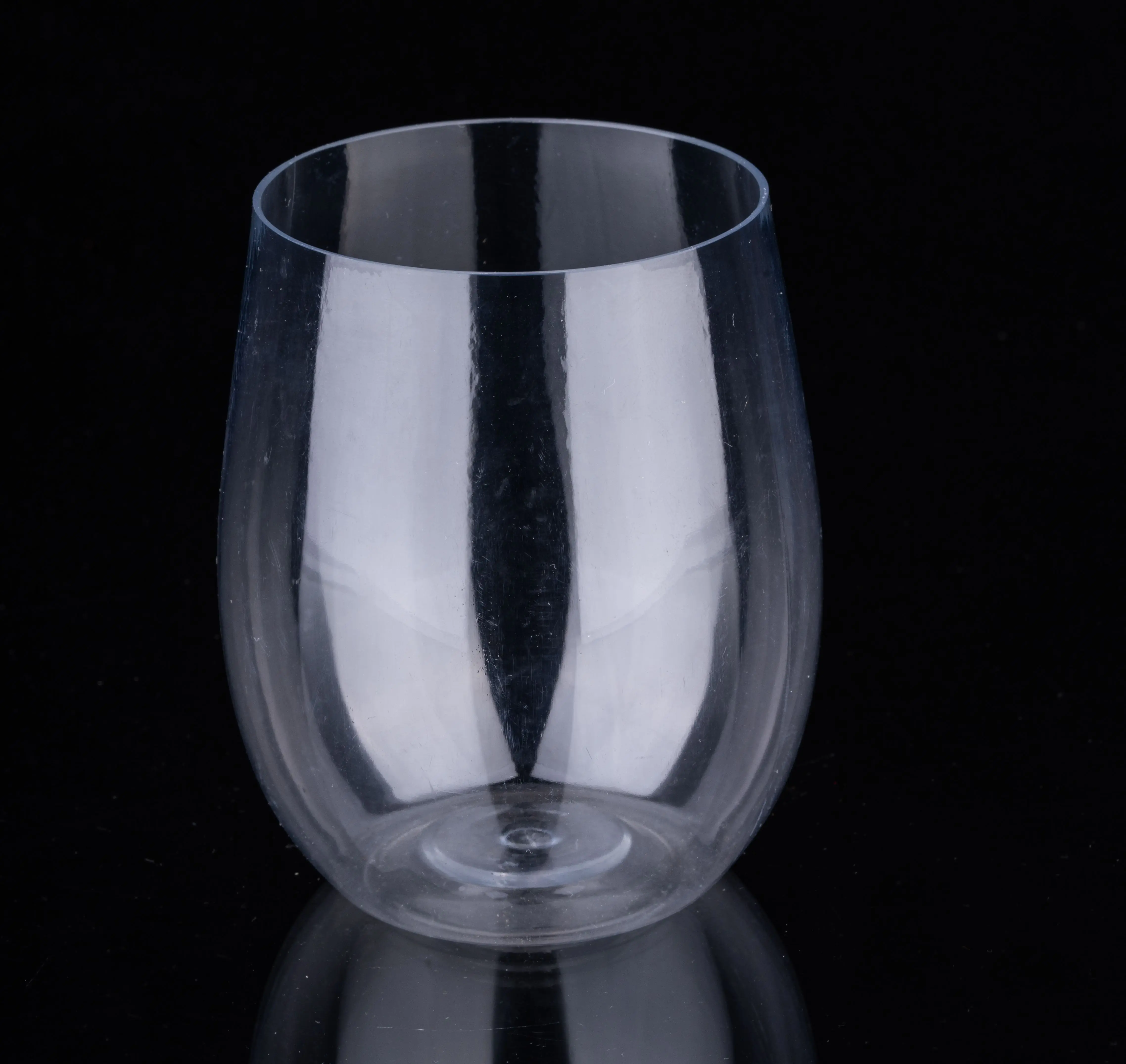 Manufacturer Unbreakable Wine Glasses - 12oz Clear Plastic Cup Shatterproof Reusable Stemless for party or wedding