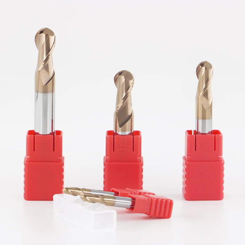 Carbide Cutting Tools Center Tungsten Carbide 55 Degree Helix Angle Ball Milling Cutter
