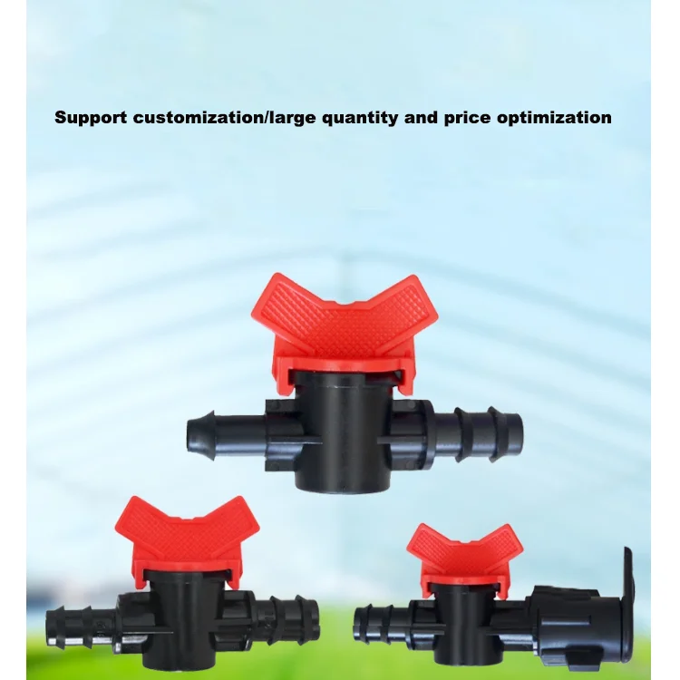 Plastic Mini Valves Barb Offtake Valve For Garden Agriculture Greenhouse Irrigation Pipe Fitting