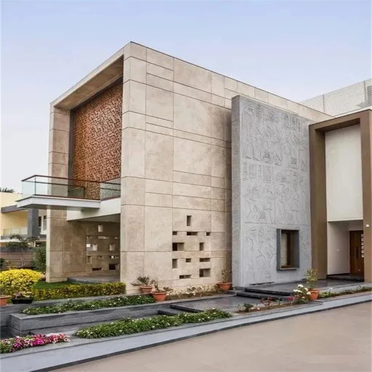 limestone window arches trim