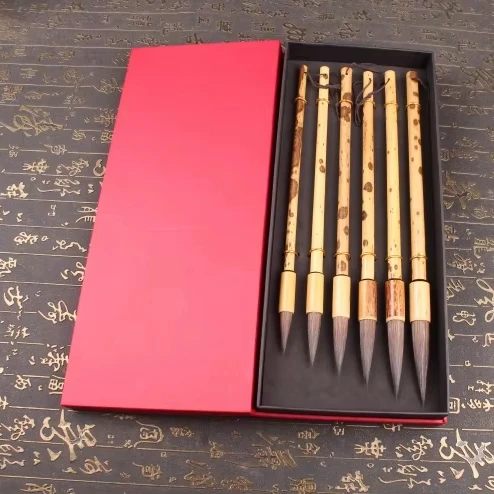Handmade Traditional Chinese Calligraphy Ceramic Paint Brushes High Quality Brushes Writing