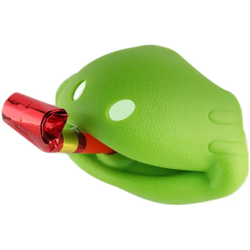 Creative Frog Tongue Toy Novelty Cat Stick Artifact with Lizard Mask Trick Props for Fun Shaking Tone