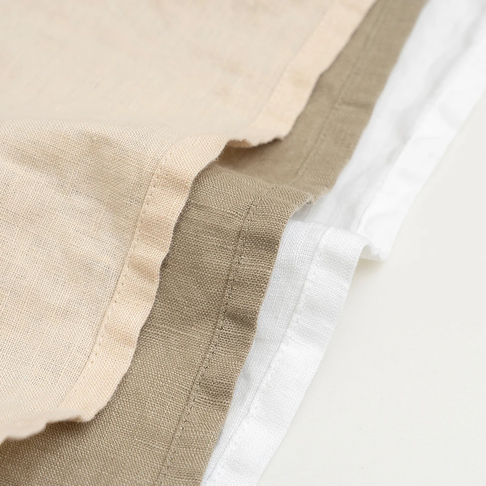 Hot Sale high quality custom design stripes pure linen Kitchen Towels Linen Yarn Dyed dish Tea Towel with loop