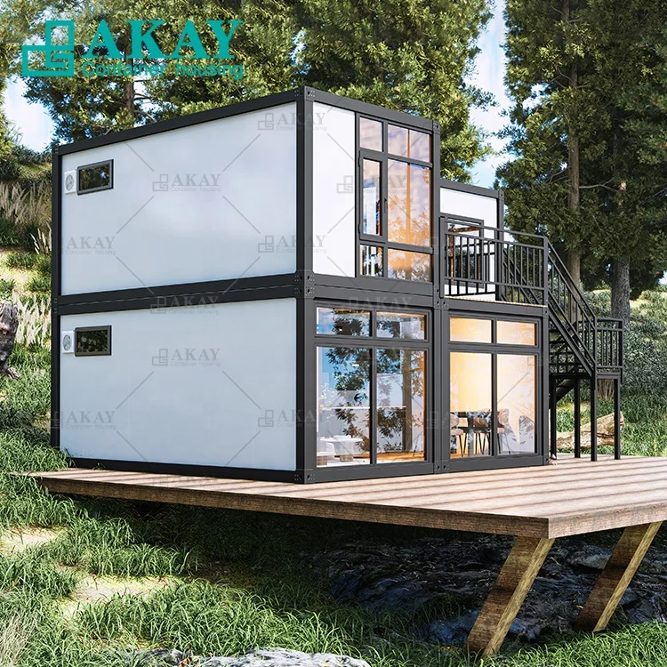 Customized Fast Easy Assemble 3 Bedroom Container Homes 40ft Luxury House