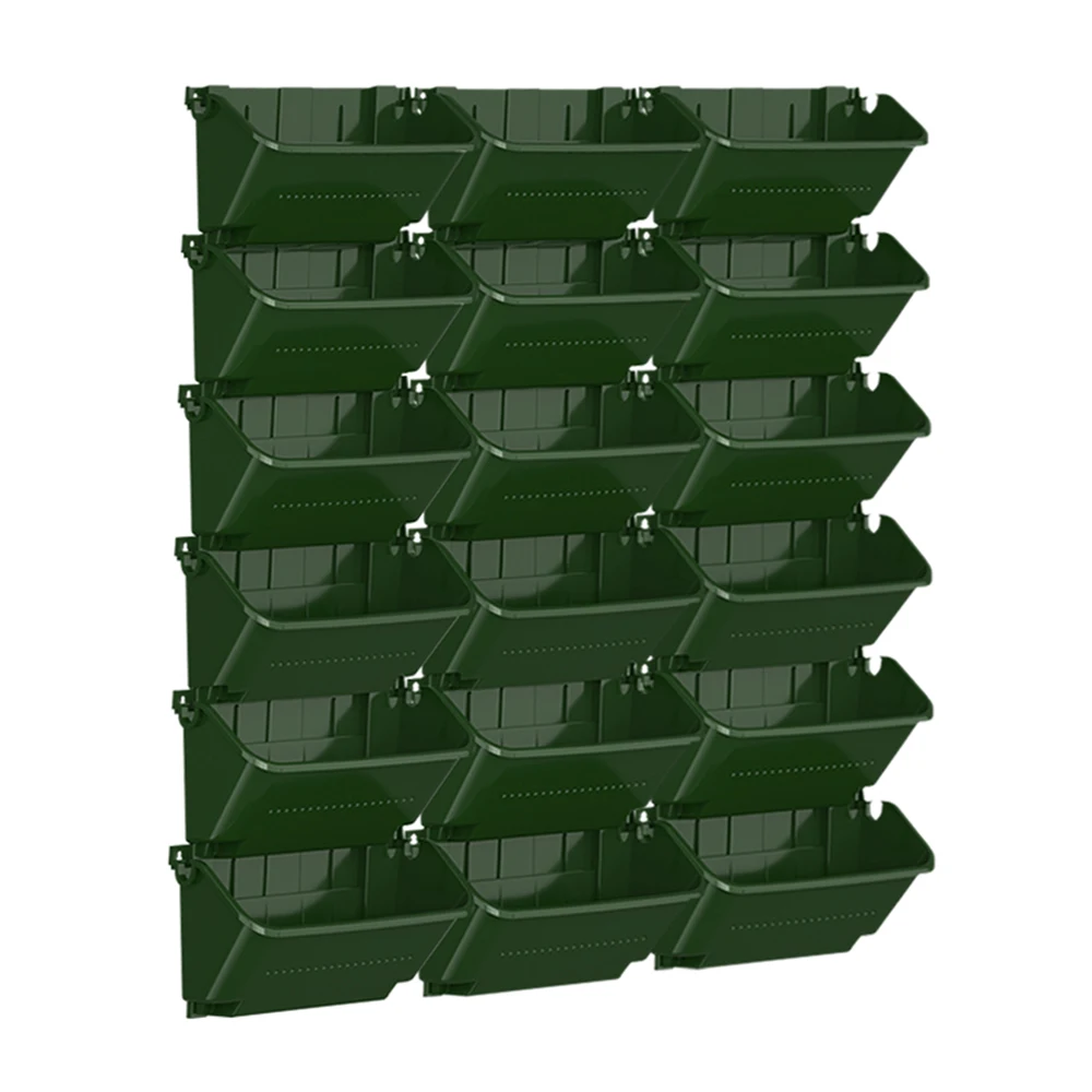 Hole Green Wall Pot Curved Planter Box Home Garden Modules Vertical Garden Pots planter