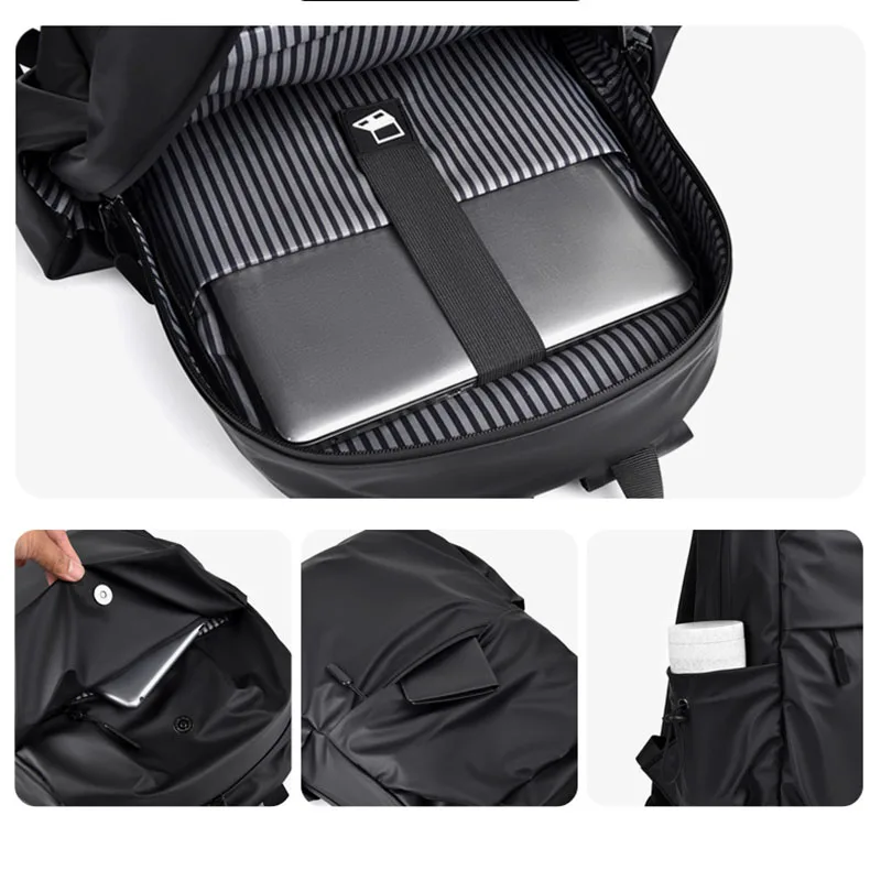 Men Waterproof Laptop Backpacks 2021 Fall New Fashion Backpack Bag Custom Logo Casual Travel Bag