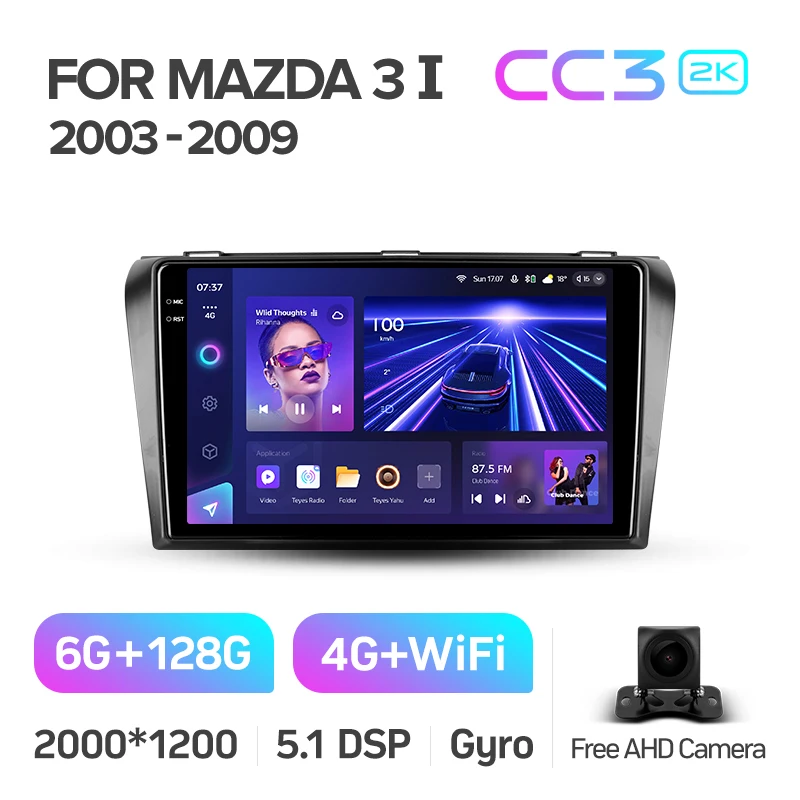 TEYES CC3 2K Car DVD Player For Mazda3 BK 2003 - 2009 9 Inch Car GPS Navigation DVD Player