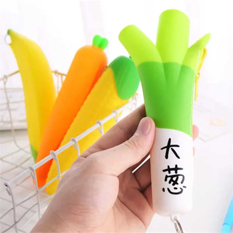 Promotional Carrot Corn Scallion Banana Change Wallet Bag Fruit Coin Purse