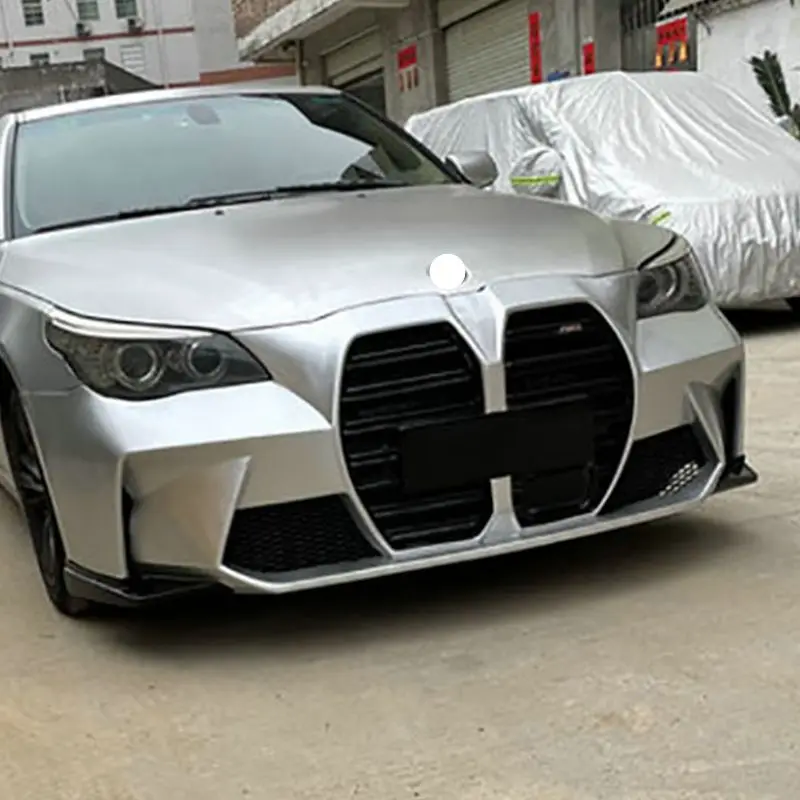 For BMW 5 Series E60 Tuning New M4 Style Front Bumper with Grille for BMW Body Kit Car Bumper 2002 - 2010 E60