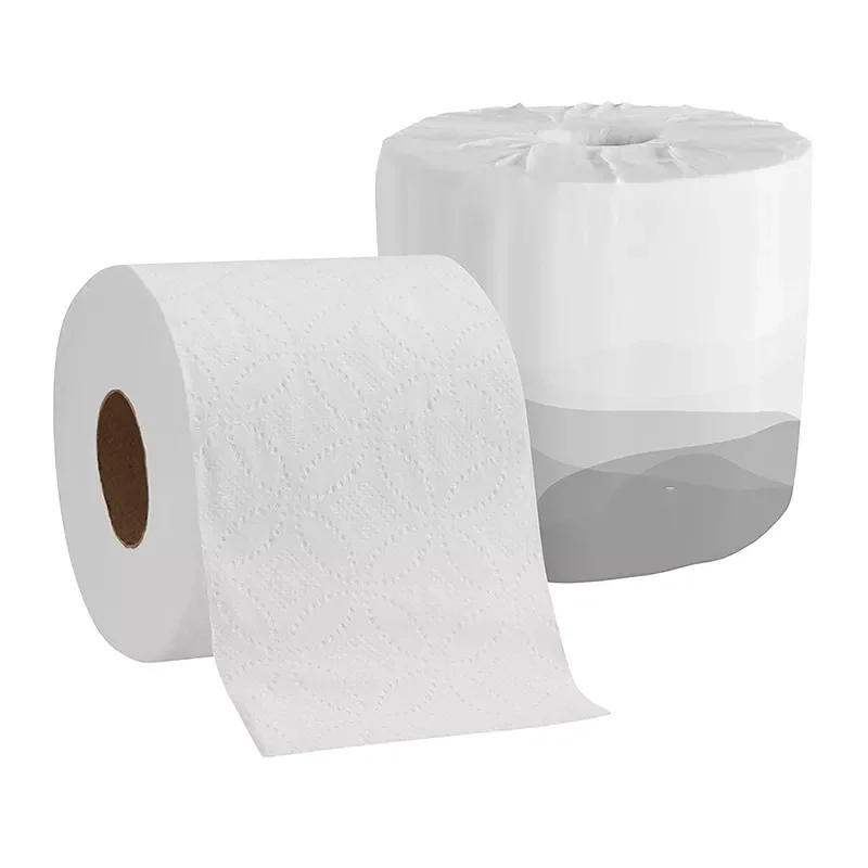 Низкая цена 3Ply салфетки ультратонкие для туалетной бумаги без сердечника рулоны полотенец древесной массы дома ванной отеля общественных мест