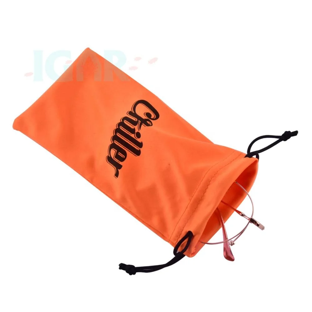 Microfiber Case Pouch Bag Glasses Sunglasses Case Soft Pouch with Eyeglass Cleaning Cloth Multi color drawstring closure