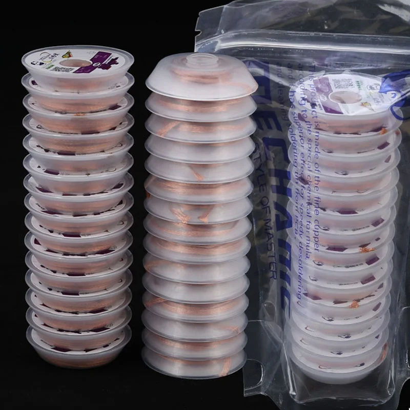 MECHANIC 1.5/2.0/2.5/3.0/3.5mm Width 1.5m Length Desoldering Braid Welding Remover Copper Solder Wick Wire Cord PCB Repair Tool