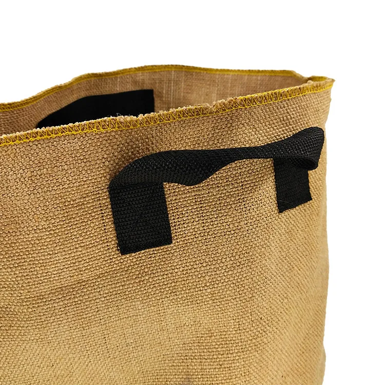 Perfectbio wholesale  Eco-friendly 1/5/7/10/ gallon burlap planter bag jute felt grow bag for garden home farms  flower