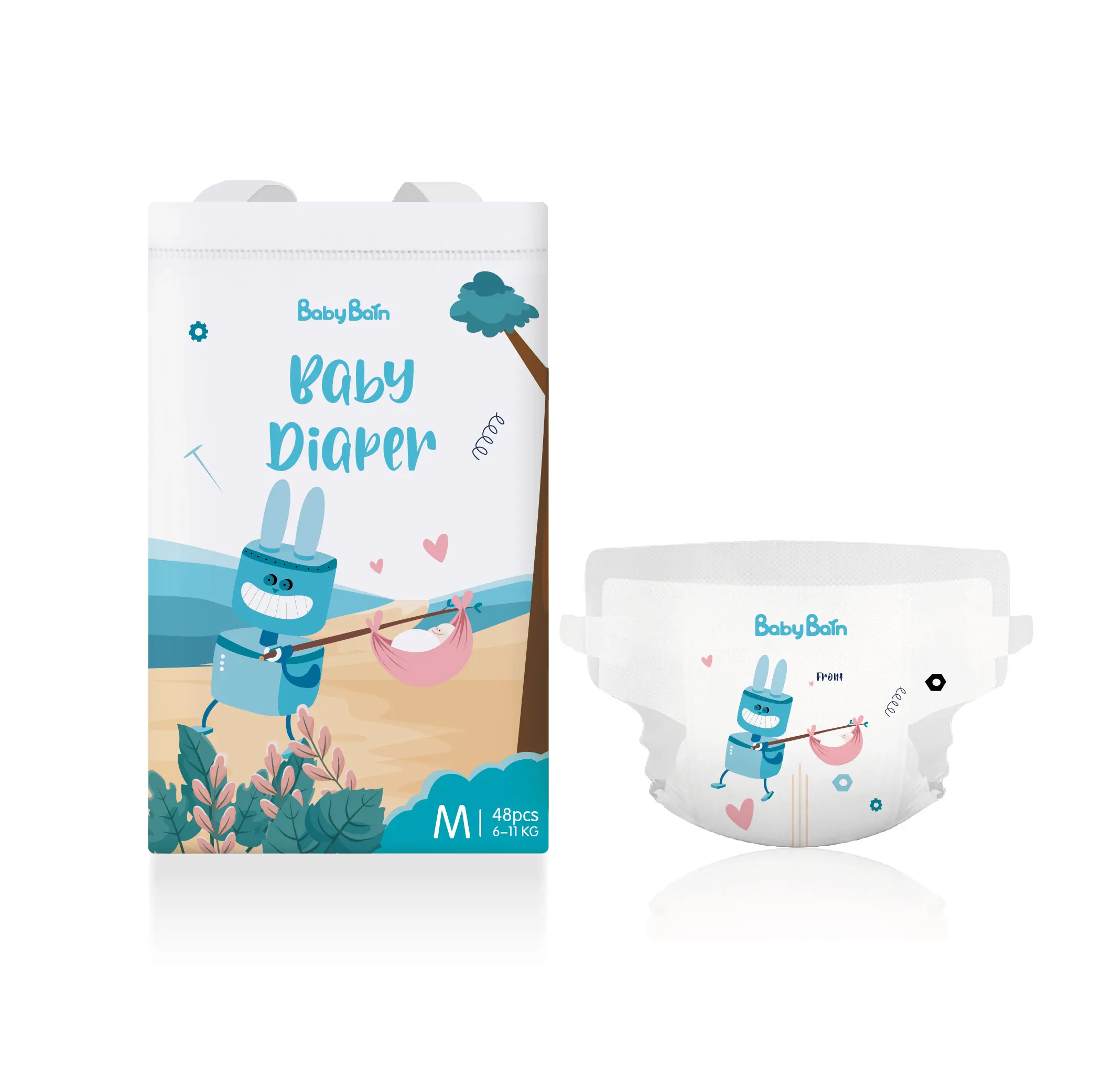 Wholesale Price Top Quality Free Sample Hot Selling Disposable Baby Diaper Nappy