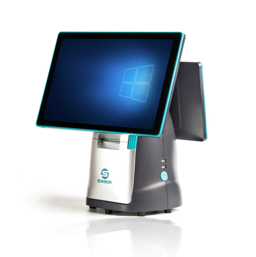 All in one cash registers buy and on sale POS machine cheap cashier with big paper roll 80mm*80mm/100mm