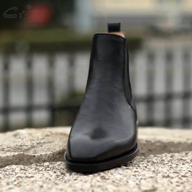 Cie A207 Customized Goodyear Welt Handmade Boots Pebble Grain Leather Boot for Men