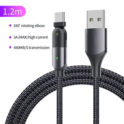 Gaming Cable For iPhone 180 Degree Right Angle USB A To L Gaming Cable  Compatible With iPhone 11 11 Pro Max Xs Max XR