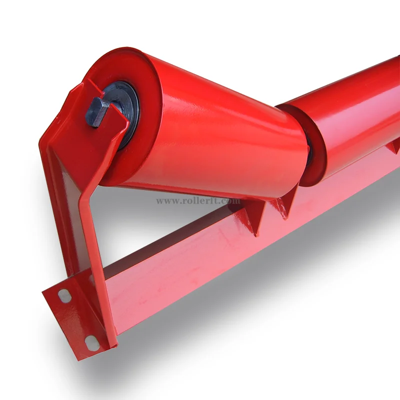 Precision belt conveyor trough roller idler factory, conveyor idler with frame