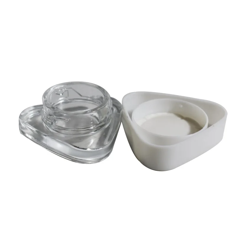 Customized and sample available small glass food honey jars with child resistance lid in stock mini glass jar container