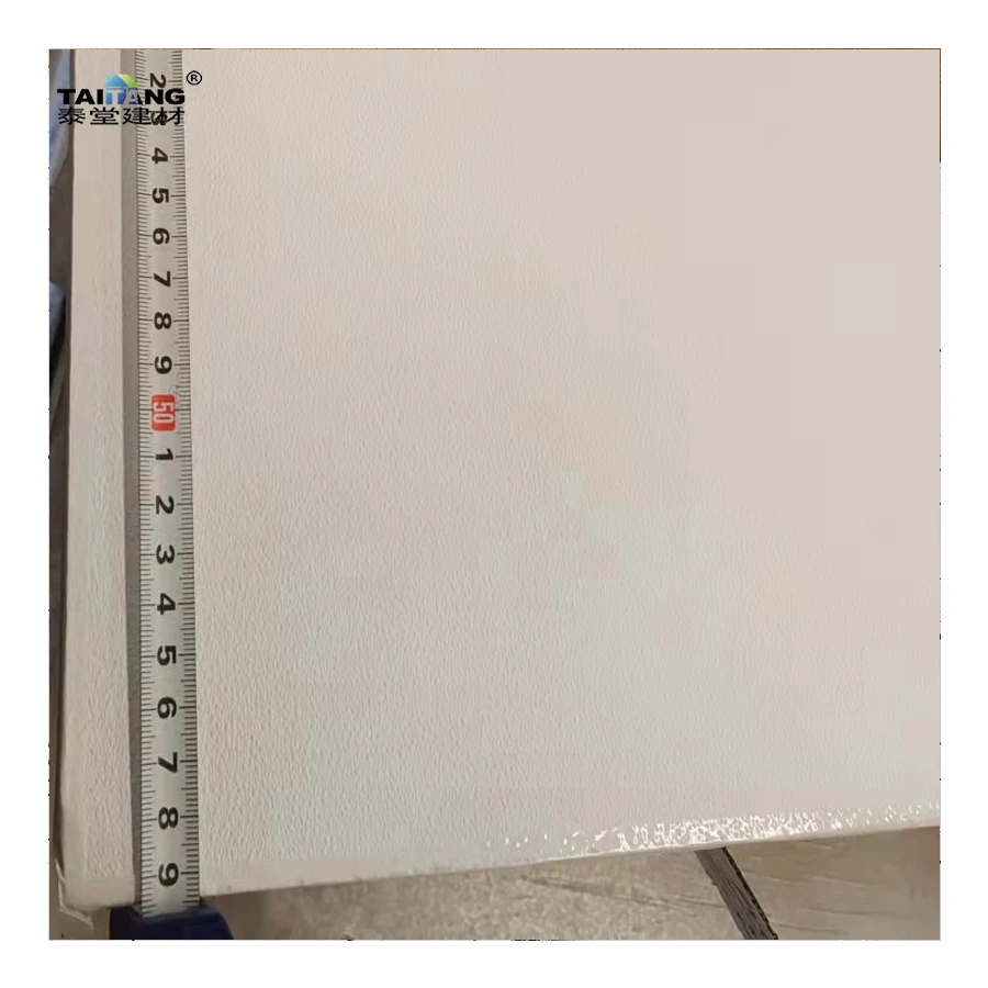 Benin Plastic Faux Plafond Pvc Plastique 60*60 Vinyl Coated Gypsum Ceiling Tiles