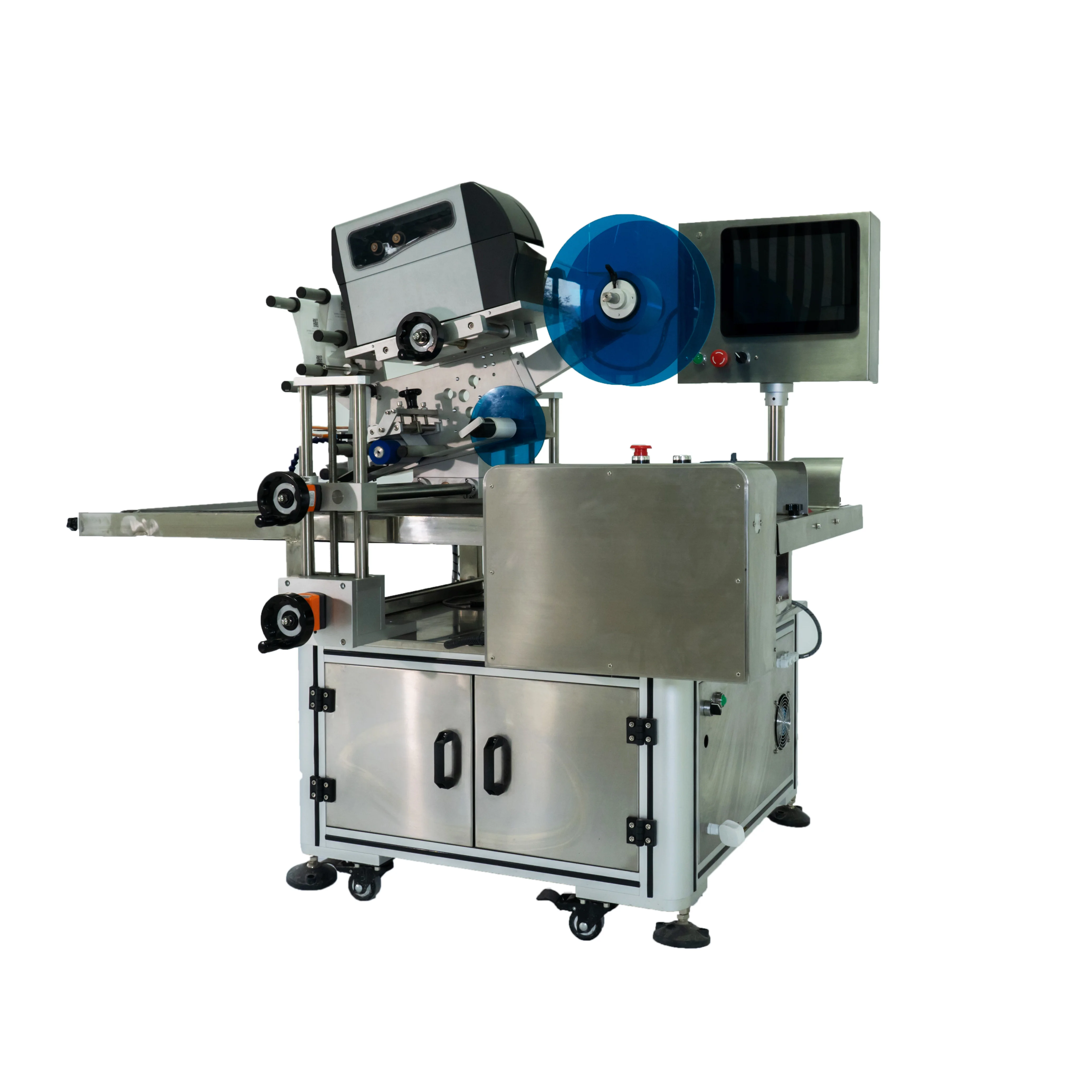 
NY-817 auto hot selling flat labeling machine for jelly cup carton box container plastic tray wet glue bottle 