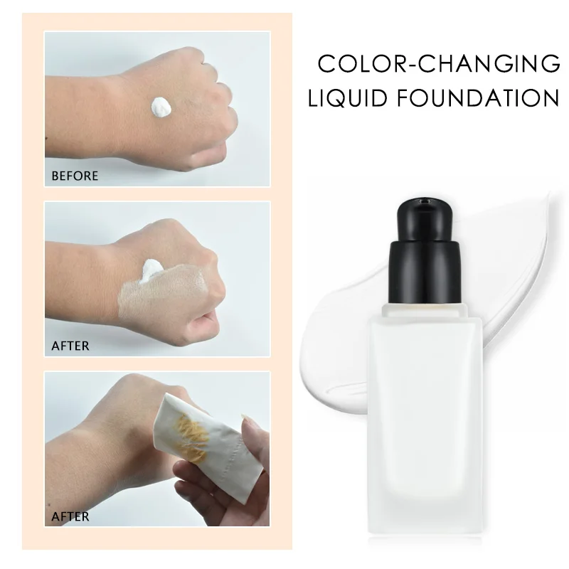 High Quality Makeup Wholesale Foundation Kit Foundation Vegan Private Label Color Changing Foundation