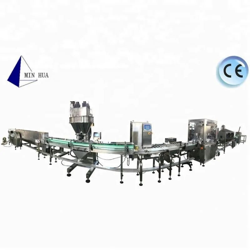 Линия автоматического линейного наполнения и запечатывания порошка/линия автоматического производства молочного порошка