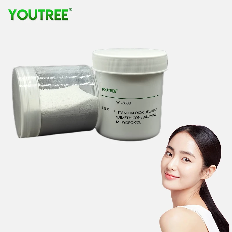 YOUTREE YC-200B Factory Supply Cosmetic Ingredients Lipophilic Tio2 Rutile Tio2 Nanoparticle Nano Titanium Dioxide