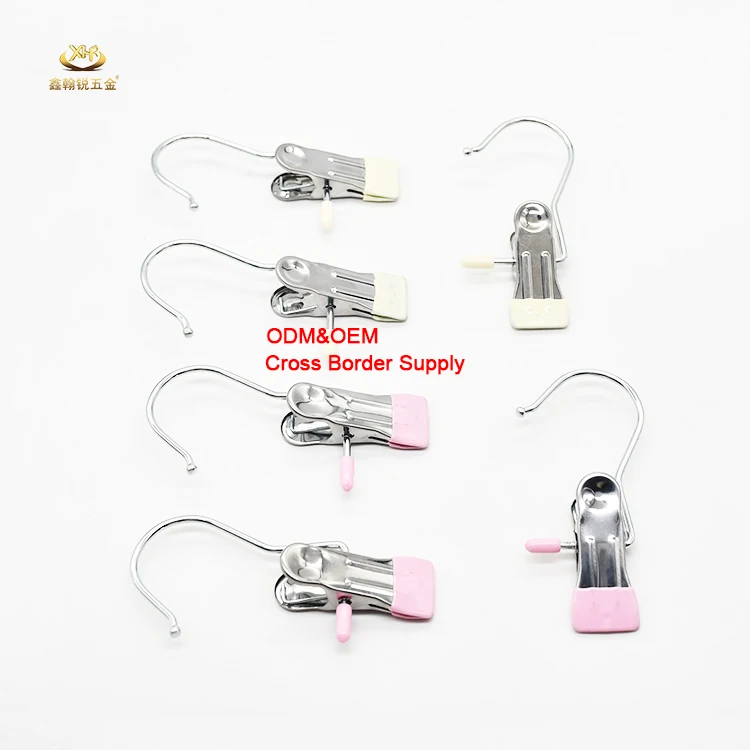 Factory Wholesale PVC Coated Laundry Hanging Hooks Boot Metal Single Hanger Clip
