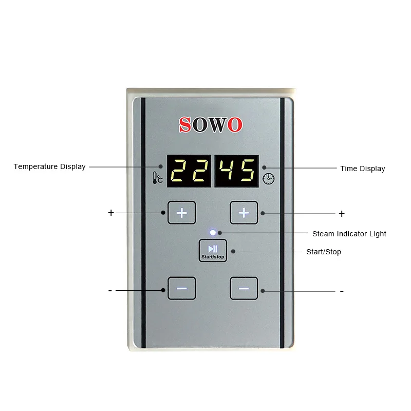 Steam bath generator 4.5KW to 15KW KL-302 Control Panel For Commercial Use Smart Customized Engineering steam machine series