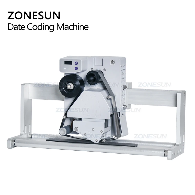 ZONESUN Semi Automatic Intelligent Date Coder Batch Production Date Printing Machine For Labeling Machine