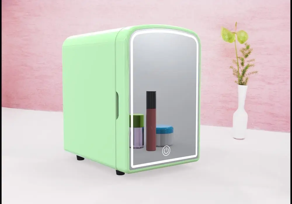 Hot Selling 4L Travel Portable AC/DC Skin Care Cosmetics LED Mirror Fridges Mini Refrigerator For Home Car Fridge