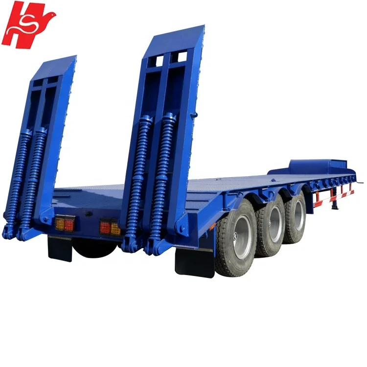  Hydraulic Gooseneck Detachable Low Bed/Lowboy Semi Truck Trailer For