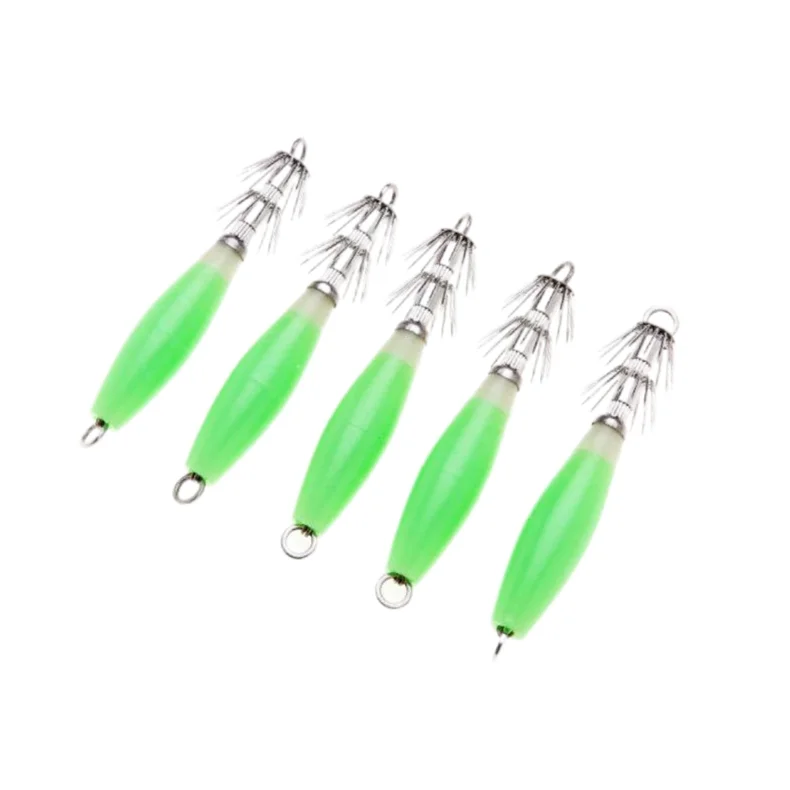 10cm 15g Octopus Squid jig lures with hook Shrimp Squid Jig tuna and sea bass fishing lure Trolling squid Lure