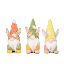 Wholesale Desktop furnishing articles Creative cute faceless doll Stuffed Easter bunny Easter decoration rabbit