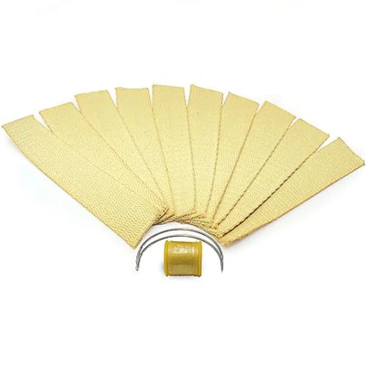 Кевларовый фитиль 50 мм 2 дюйма шириной 3 мм толщиной плоский фитиль