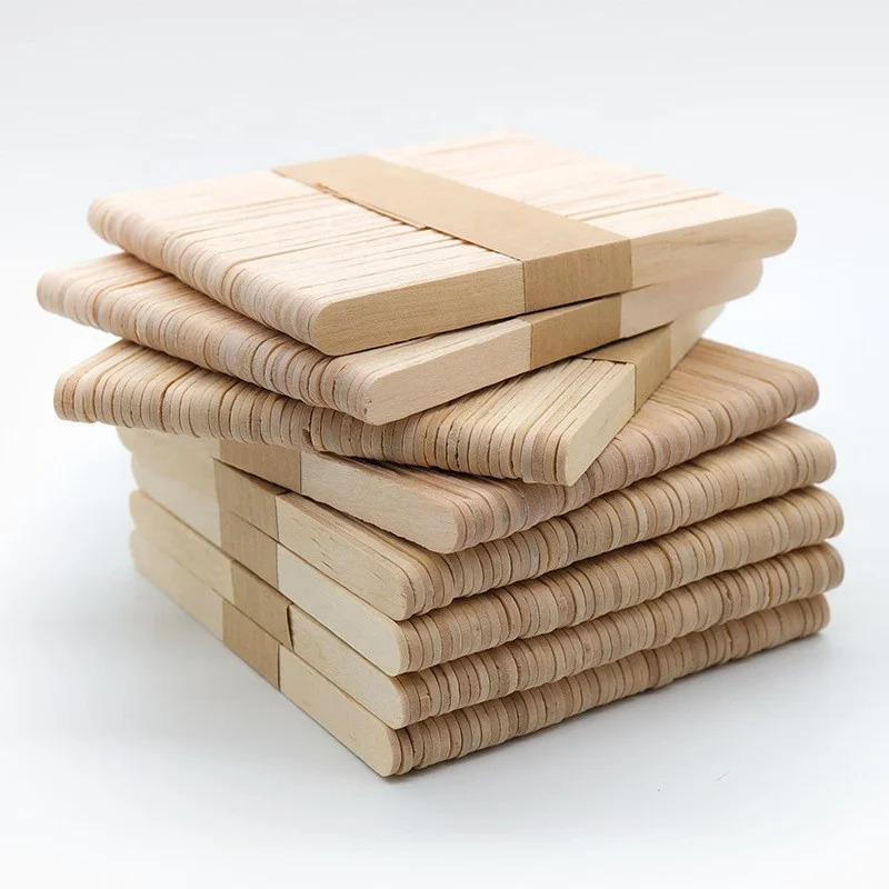 Hot Sell Colored Popsicle Stick Eco-Friendly Wood Color Ice Cream Stick Ice Cream Mold Popsicle
