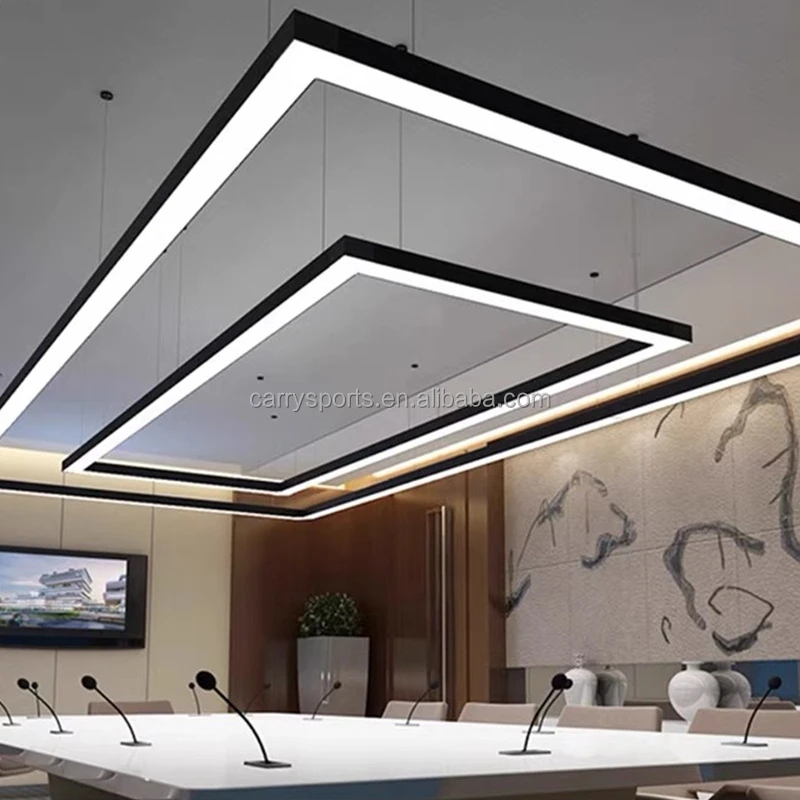 Factory low price direct seamless splicing square billiard table lights for office gym supermarket lights