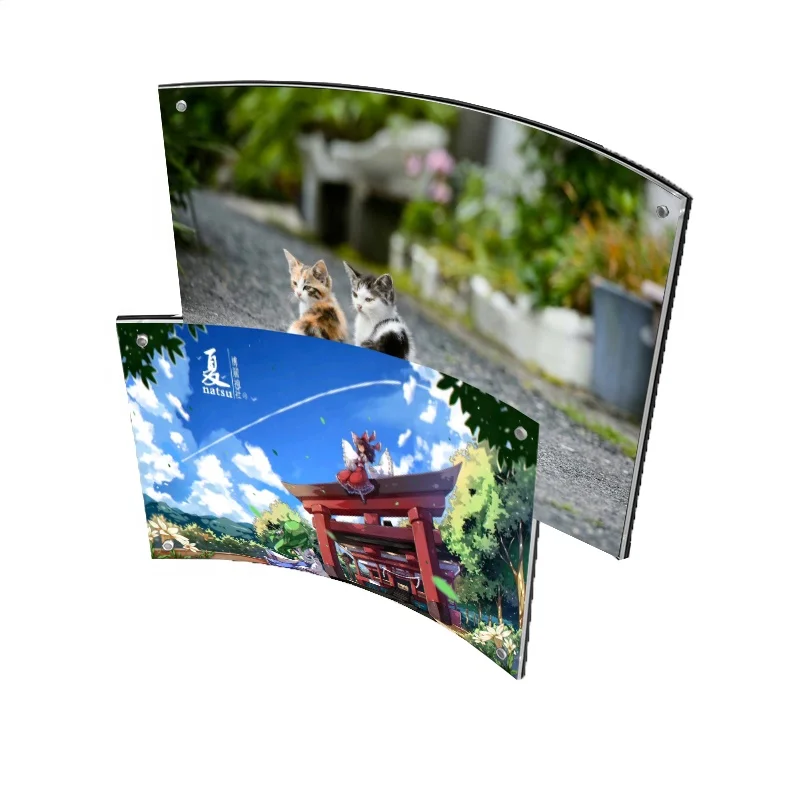 guangzhou hight-end curve standard sizes magnetic picture photo  frame