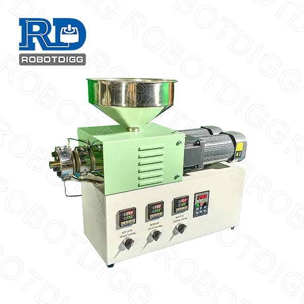 Desktop parallel twin screw extruder for lab or institute use of color masterbatch mixing or pelleting