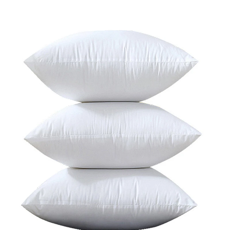 Quilted White Sofa Cushion Insert Lumbar Decor Pillow Core with Quilted Technique