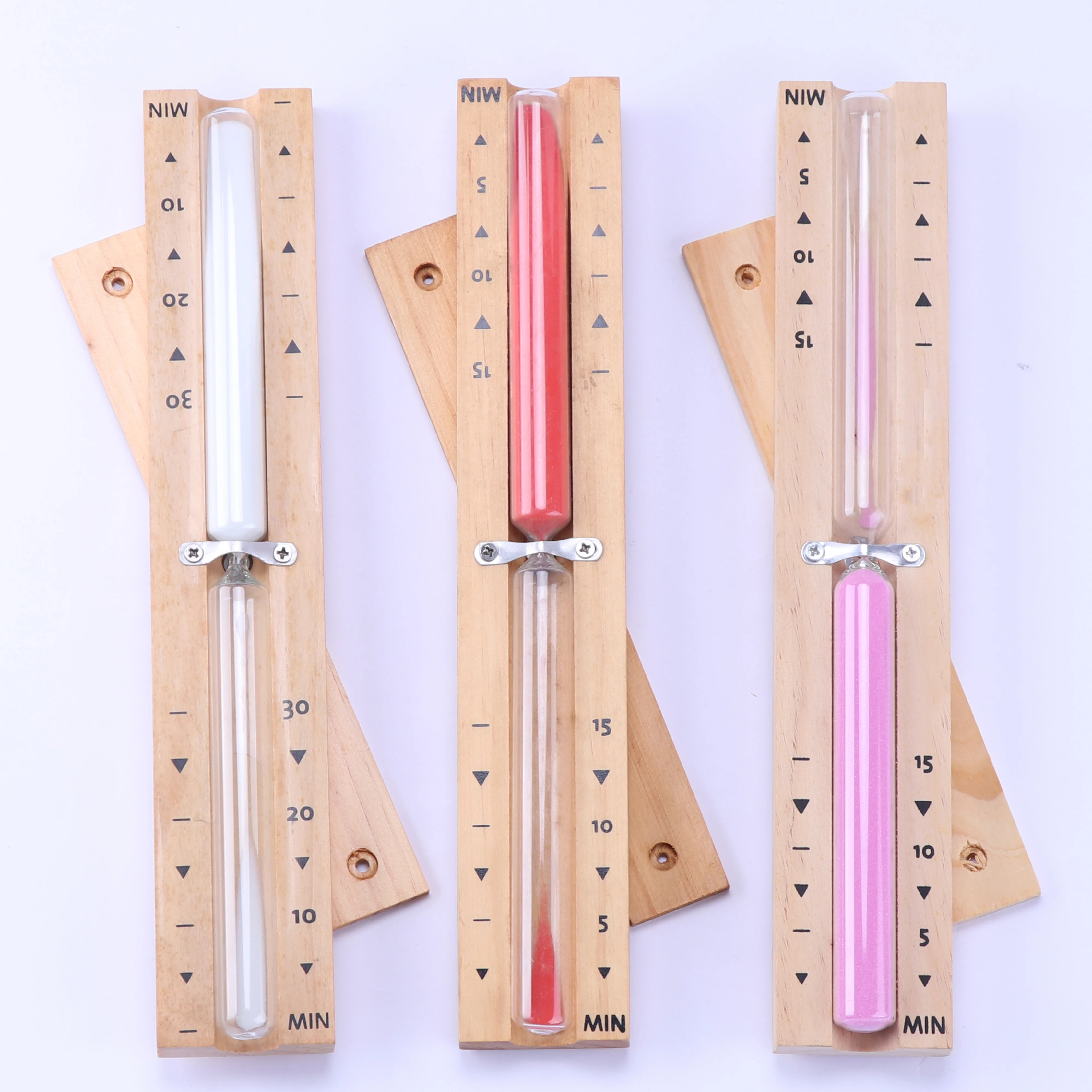 modern crafts shower 15 40 minute  wood colorful glass hourglass for decoration